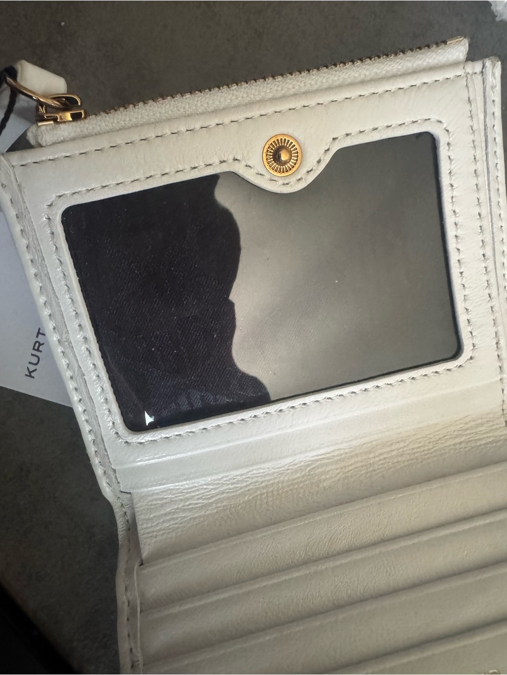 Kurt Geiger Quilted Leather Bifold - Double Zip wallet NIB - Picture 5 of 8